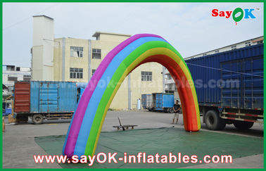 Arco dell'entrata 4mH dell'arco 7mL X dell'arcobaleno/panno gonfiabili giganti gonfiabili di Oxford arco dell'arcobaleno per l'evento