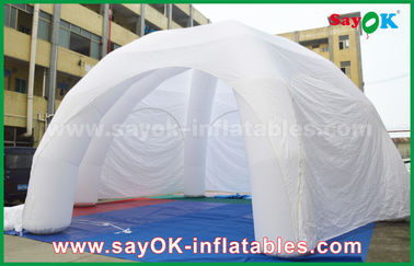 Tenda gonfiabile del ragno della tenda della Multi-persona di pubblicità di mostra gonfiabile gigante bianca gonfiabile del PVC