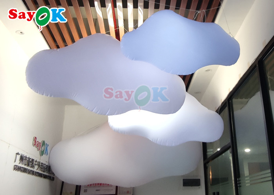 Illuminazione a LED a nuvola gonfiabile personalizzata per decorazione del club padiglione gonfiabile al festival musicale