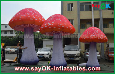 luce principale gonfiabile del fungo di m. di 190T rossi di nylon 2 - 5 per la pubblicità/decorazione
