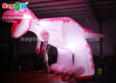 Caratteri gonfiabili 4m Dinosauro gonfiabile rosa per decorazioni festive