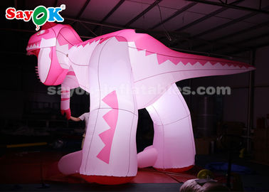 Caratteri gonfiabili 4m Dinosauro gonfiabile rosa per decorazioni festive