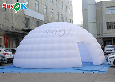 Va il doppio della tenda dell'aria di aria aperta che cuce la tenda gonfiabile bianca della cupola dell'iglù della tenda/mostra dell'aria di 8m