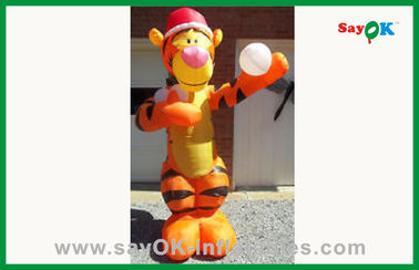 Costumi di animali gonfiabili Custom Orange Monkey gonfiabile Personaggio di cartone animato gonfiabile Per la pubblicità