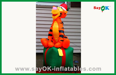 Costumi di animali gonfiabili Custom Orange Monkey gonfiabile Personaggio di cartone animato gonfiabile Per la pubblicità