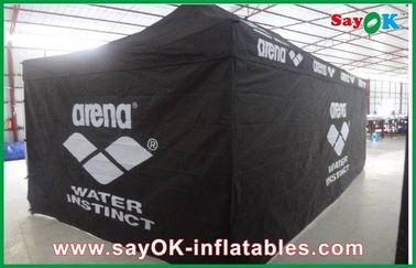 Tenda impermeabile del baldacchino della tenda di piegatura di alluminio alta facile della struttura/tenda all'aperto gigante nera