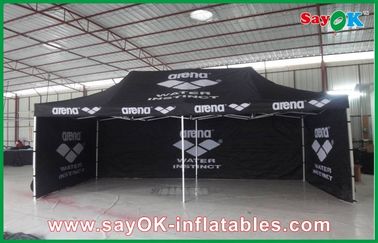Tenda impermeabile del baldacchino della tenda di piegatura di alluminio alta facile della struttura/tenda all'aperto gigante nera